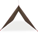 vidaXL Prelată de camping, maro, 506x306 cm, impermeabilă