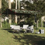 vidaXL Prelată de camping, camuflaj, 506x306 cm, impermeabilă
