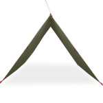 vidaXL Prelată de camping, verde măsliniu, 451x420 cm, impermeabilă