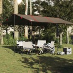vidaXL Prelată de camping, maro, 451x420 cm, impermeabilă