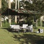 vidaXL Prelată de camping, camuflaj, 451x420 cm, impermeabilă