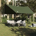 vidaXL Prelată de camping verde măsliniu, 462x306x211 cm, impermeabilă