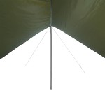 vidaXL Prelată de camping verde măsliniu, 462x306x211 cm, impermeabilă