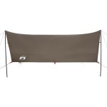 vidaXL Prelată de camping, maro, 462x306x211 cm, impermeabilă