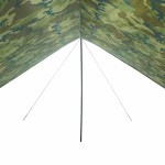 vidaXL Prelată de camping, camuflaj, 462x306x211 cm, impermeabilă