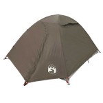vidaXL Cort de camping cupolă pentru 2 persoane, maro, impermeabil