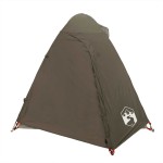 vidaXL Cort de camping cupolă pentru 2 persoane, maro, impermeabil