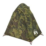 vidaXL Cort de camping cupolă pentru 2 persoane, camuflaj, impermeabil