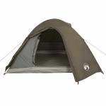 vidaXL Cort de camping cupolă pentru 3 persoane, maro, impermeabil