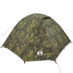 vidaXL Cort de camping cupolă pentru 3 persoane, camuflaj, impermeabil