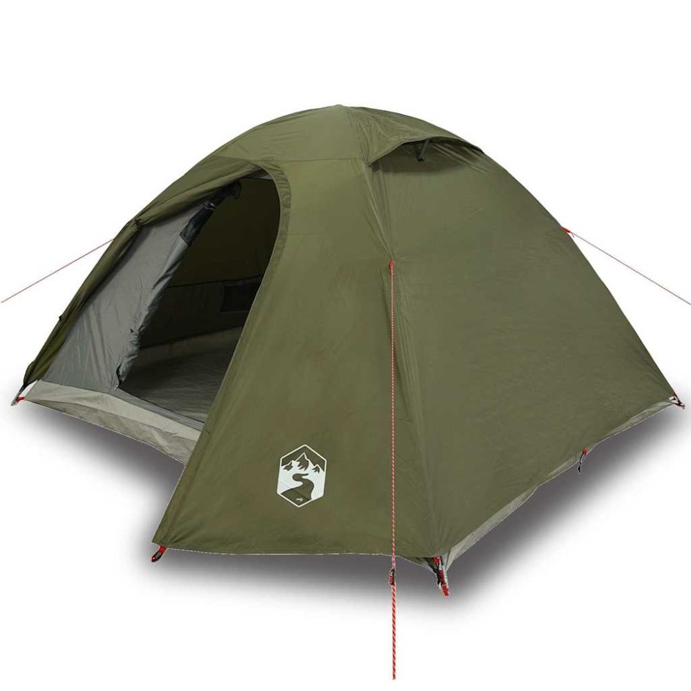 vidaXL Cort camping cupolă 4 persoane verde măsliniu impermeabil