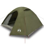 vidaXL Cort camping cupolă 4 persoane verde măsliniu impermeabil vidaXL Cort camping cupolă 4 persoane verde măsliniu impermeabil