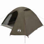 vidaXL Cort de camping cupolă pentru 4 persoane, maro, impermeabil