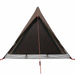 vidaXL Cort de camping pentru 2 persoane, maro, impermeabil