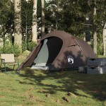 vidaXL Cort de camping tunel pentru 3 persoane, maro, impermeabil vidaXL Cort de camping tunel pentru 3 persoane, maro, impermeabil