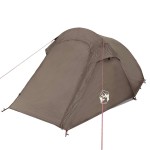 vidaXL Cort de camping tunel pentru 2 persoane, maro, impermeabil vidaXL Cort de camping tunel pentru 2 persoane, maro, impermeabil