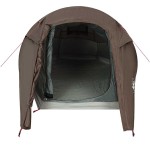 vidaXL Cort de camping tunel pentru 2 persoane, maro, impermeabil vidaXL Cort de camping tunel pentru 2 persoane, maro, impermeabil