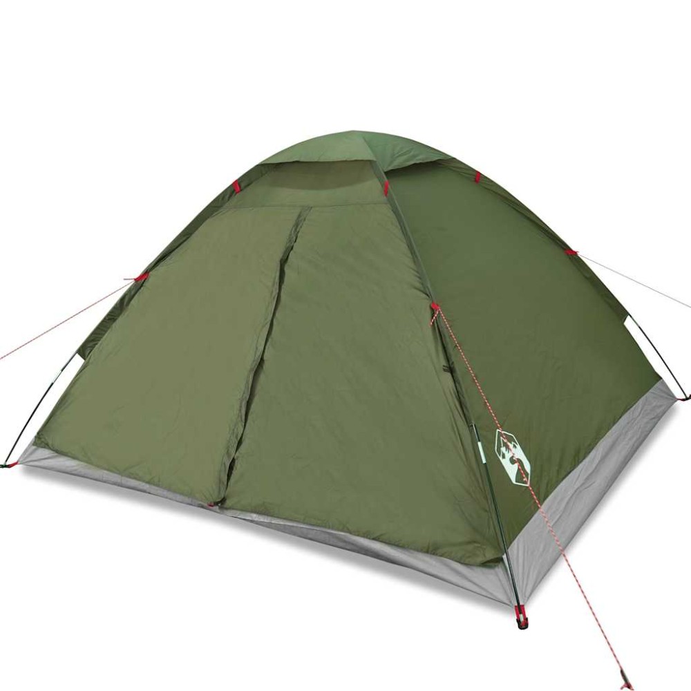 vidaXL Cort camping cupolă 4 persoane verde măsliniu impermeabil