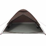 vidaXL Cort de camping cupolă pentru 4 persoane, maro, impermeabil