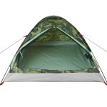 vidaXL Cort de camping cupolă pentru 4 persoane, camuflaj, impermeabil