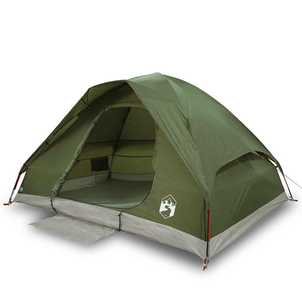 vidaXL Cort camping cupolă 2 persoane verde măsliniu impermeabil