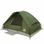 vidaXL Cort camping cupolă 2 persoane verde măsliniu impermeabil
