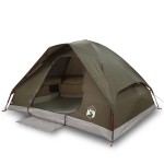 vidaXL Cort de camping cupolă pentru 2 persoane, maro, impermeabil
