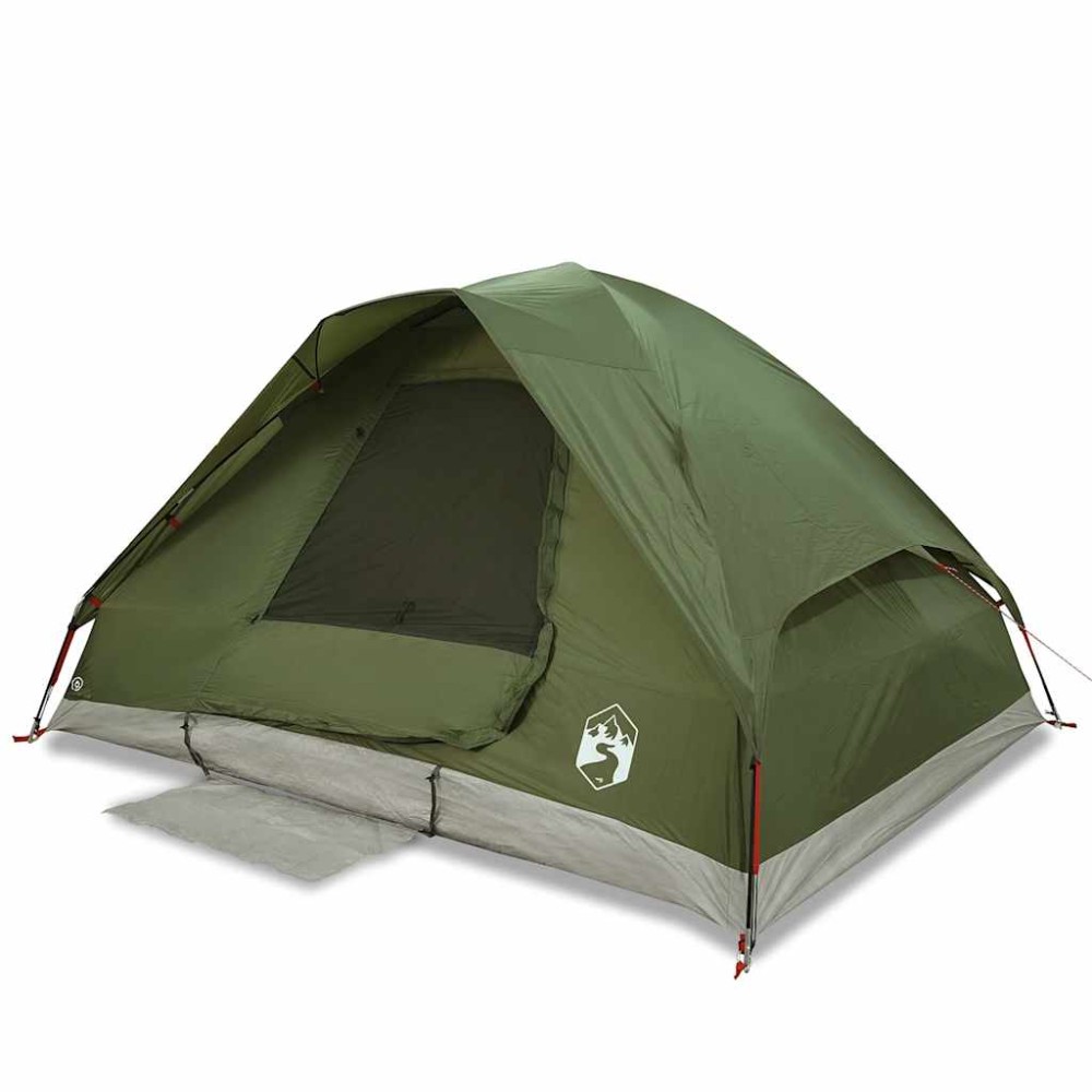 vidaXL Cort camping cupolă 4 persoane verde măsliniu impermeabil