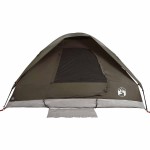 vidaXL Cort de camping cupolă pentru 6 persoane, maro, impermeabil