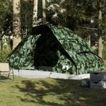 vidaXL Cort de familie cupolă pentru 6 persoane, camuflaj, impermeabil vidaXL Cort de familie cupolă pentru 6 persoane, camuflaj, impermeabil