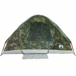 vidaXL Cort de familie cupolă pentru 6 persoane, camuflaj, impermeabil vidaXL Cort de familie cupolă pentru 6 persoane, camuflaj, impermeabil