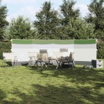 vidaXL Paravan de camping verde 510x153 cm impermeabil