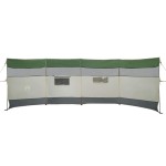 vidaXL Paravan de camping verde 510x153 cm impermeabil