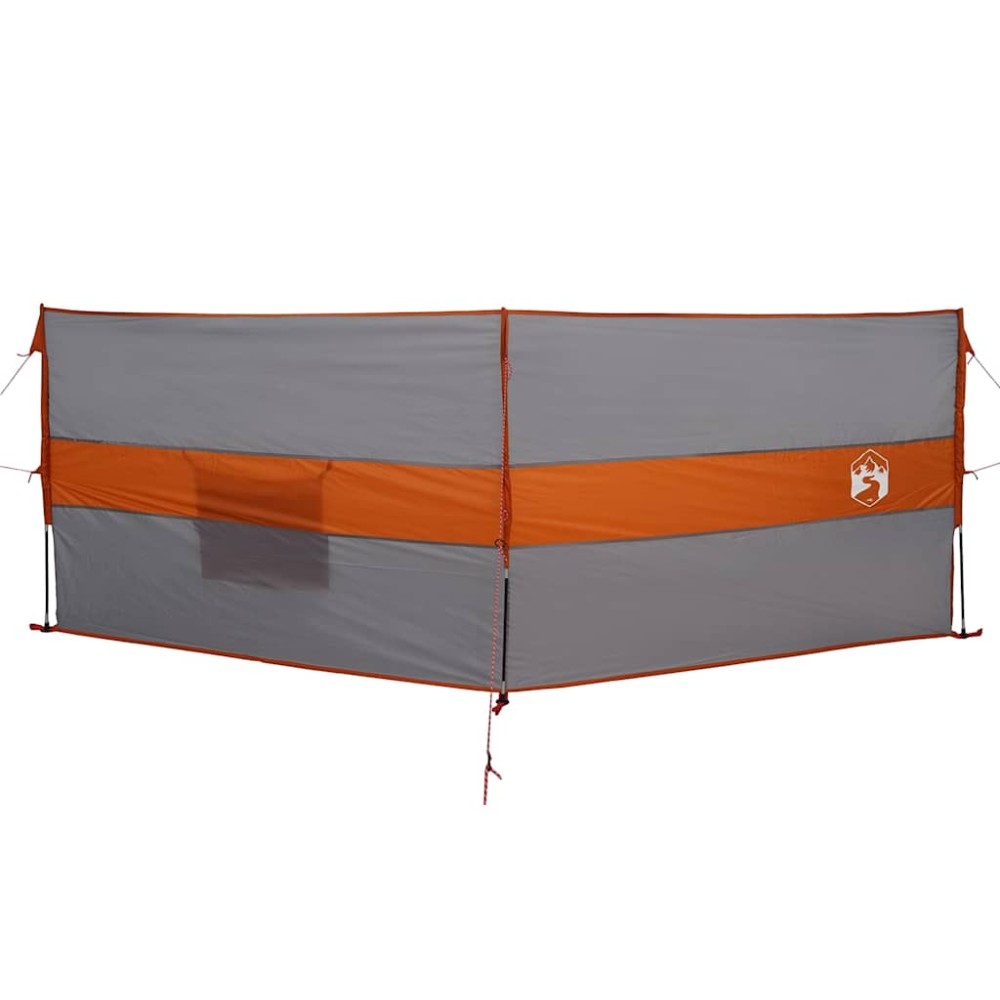 vidaXL Paravan de camping, gri/portocaliu, 344x120 c, impermeabil