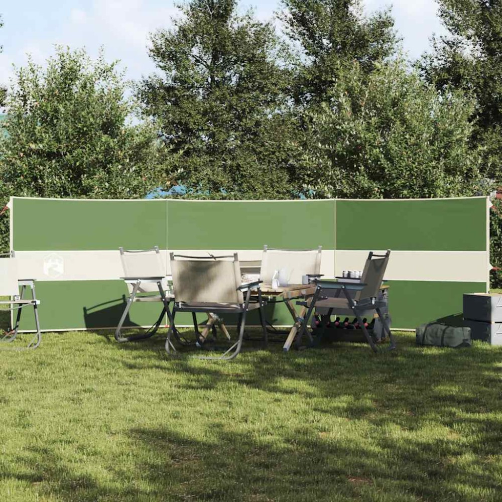 vidaXL Paravan de camping verde 490x123 cm impermeabil