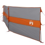vidaXL Paravan de camping, gri/portocaliu, 490x123 cm, impermeabil vidaXL Paravan de camping, gri/portocaliu, 490x123 cm, impermeabil