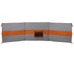 vidaXL Paravan de camping, gri/portocaliu, 490x123 cm, impermeabil vidaXL Paravan de camping, gri/portocaliu, 490x123 cm, impermeabil