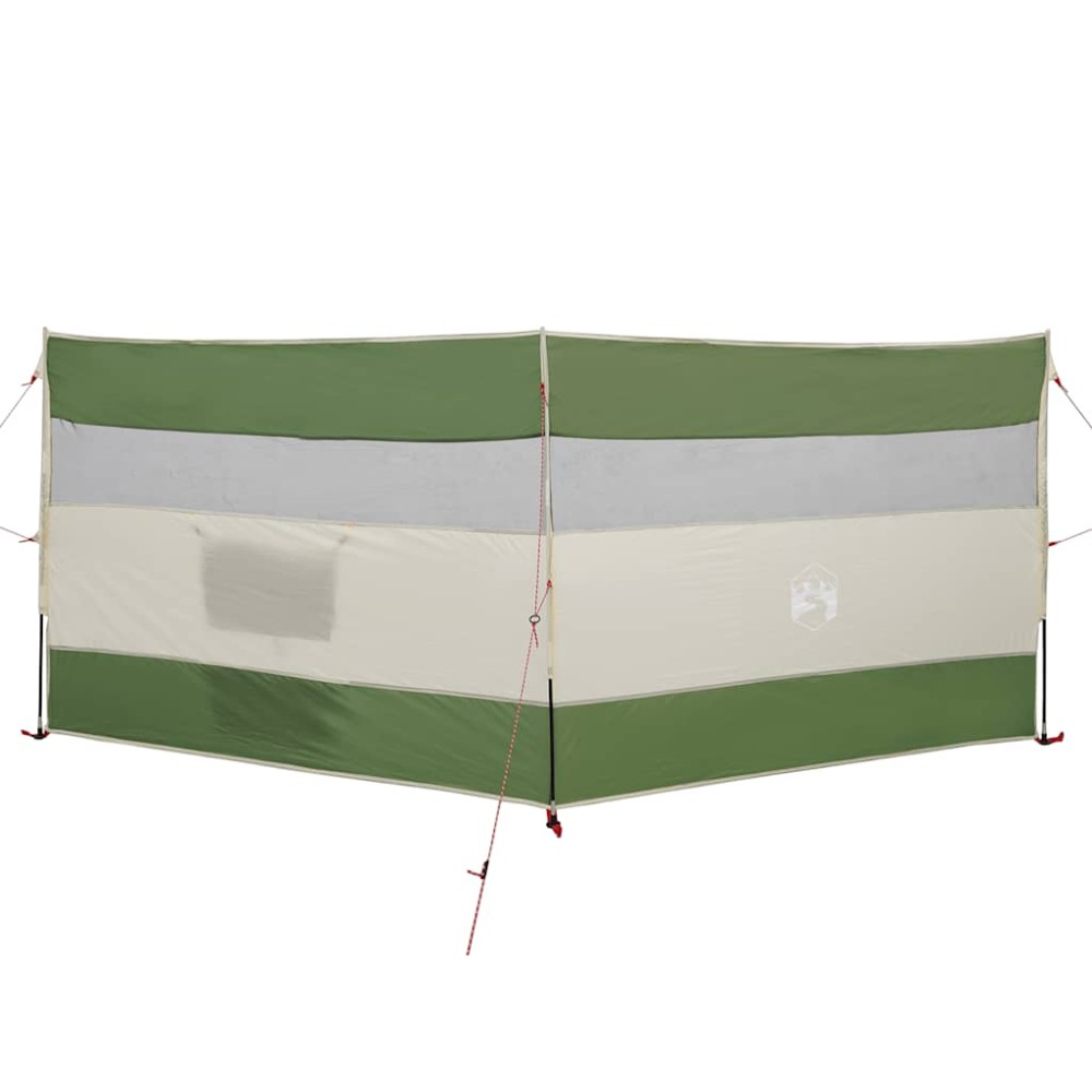 vidaXL Paravan de camping verde 340x130 cm impermeabil