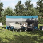 vidaXL Paravan de camping, albastru, 340x130 cm, impermeabil vidaXL Paravan de camping, albastru, 340x130 cm, impermeabil