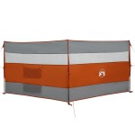 vidaXL Paravan de camping, gri/portocaliu, 340x130 cm, impermeabil