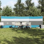 vidaXL Paravan de camping, albastru, 508x130 cm, impermeabil vidaXL Paravan de camping, albastru, 508x130 cm, impermeabil