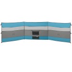 vidaXL Paravan de camping, albastru, 508x130 cm, impermeabil vidaXL Paravan de camping, albastru, 508x130 cm, impermeabil