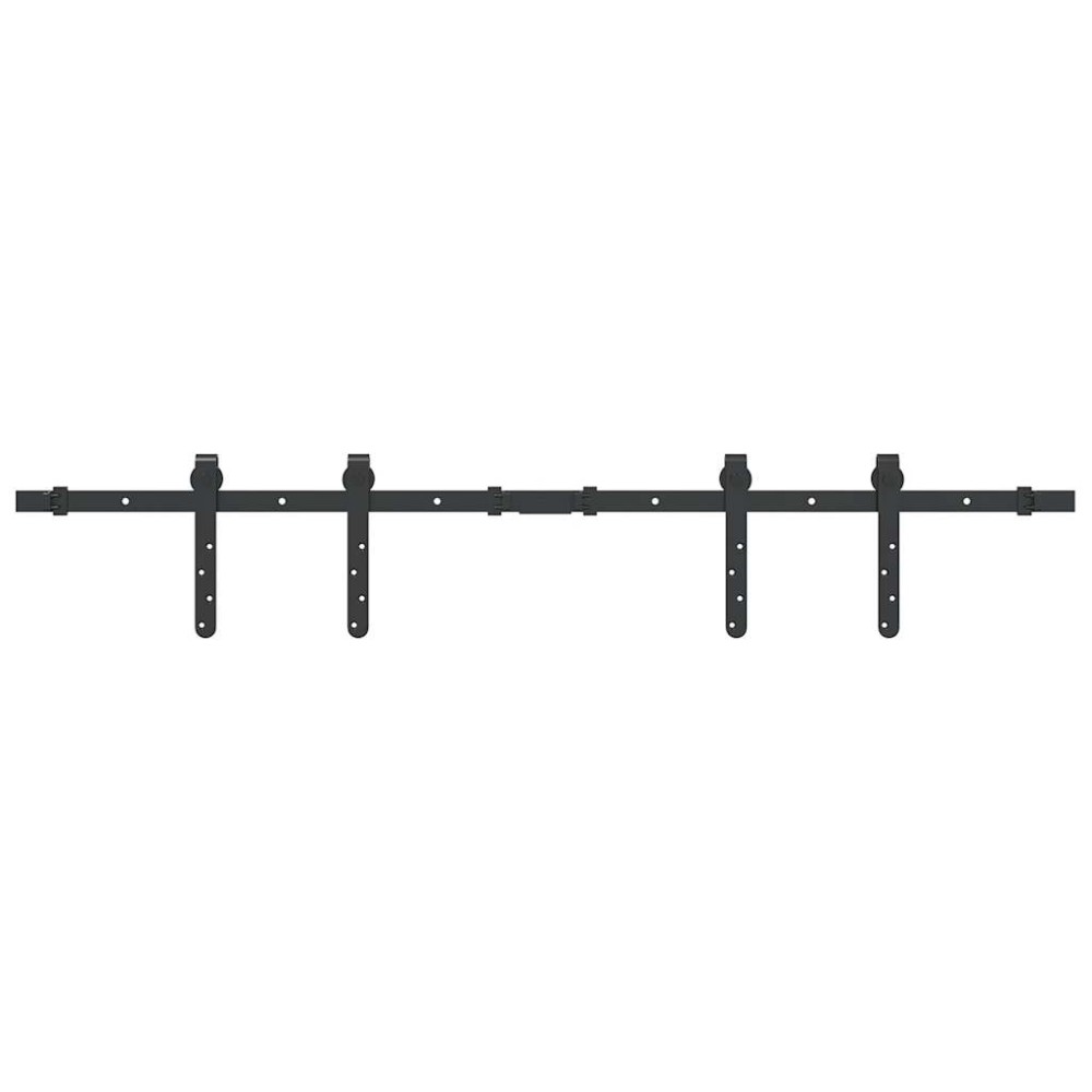vidaXL Set uși glisante pentru dulap 122 cm oțel carbon