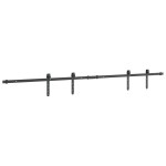 vidaXL Set uși glisante pentru dulap 183 cm oțel carbon vidaXL Set uși glisante pentru dulap 183 cm oțel carbon