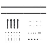 vidaXL Set uși glisante pentru dulap 200 cm oțel carbon vidaXL Set uși glisante pentru dulap 200 cm oțel carbon