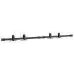 vidaXL Set uși glisante pentru dulap 122 cm oțel carbon vidaXL Set uși glisante pentru dulap 122 cm oțel carbon