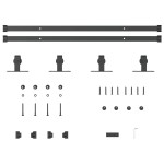 vidaXL Set uși glisante pentru dulap 152 cm oțel carbon