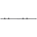 vidaXL Set uși glisante pentru dulap 183 cm oțel carbon vidaXL Set uși glisante pentru dulap 183 cm oțel carbon