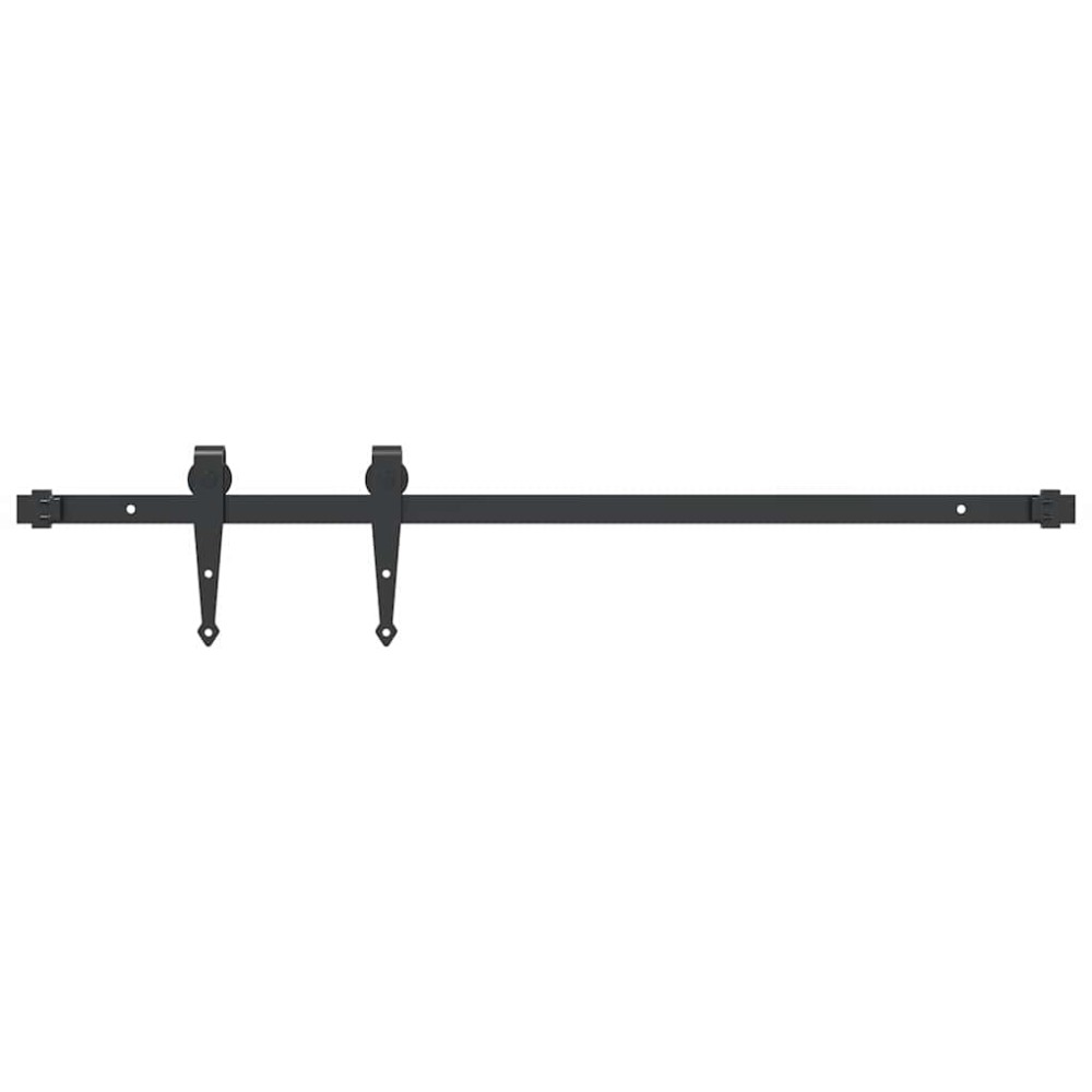 vidaXL Set uși glisante pentru dulap 91 cm oțel carbon