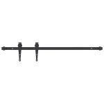 vidaXL Set uși glisante pentru dulap 91 cm oțel carbon